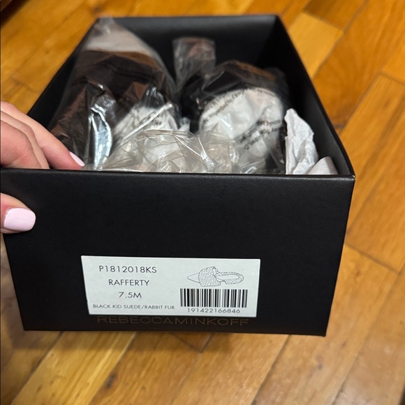 Rebecca Minkoff Rabbit Fur mules - Picture 4 of 5